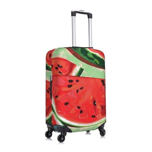 Red Watermelon Print Travel Luggage Cover - Personalization Elastic Suitcase Protector,XL(Fit 29-32 Inch Luggage)3