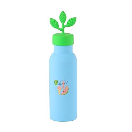 Image of CELLO Kidzbee Gripmate Insulated Stainless Steel Flask 400 ml, Black | 3D Summer Design Double Wall Vacuum Insulated Freezer & Fridge Safe, Rustproof & Leakproof Lightweight School Kids Water Bottle