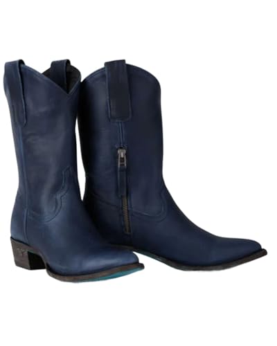 Midnight Navy Plain Jane Midi by Lane Boots