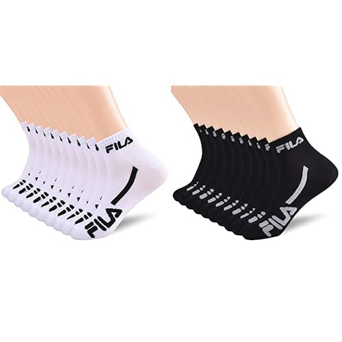 Fila Men's Racing Striped Quarter Socks