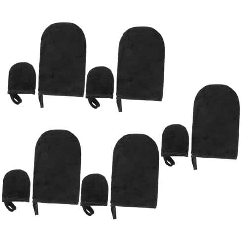 Beavorty 5 Juegos Guantes De Bronceado Agente De Mudanzas Cajón Ultravioleta Barra De Protector Solar Fresco Clavo Cepillo Autobronceador Tabletas Intensivo Educación Física Black