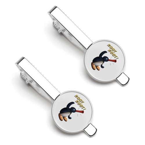 ネクタイピン ピングー キャラクター ペンギン タイピン 2本セット メンズ タイクリップ ビジネス アクセサリー 高級 銅製 おしゃれ 日常仕事 入学式 卒業式 冠婚 葬祭 結婚式等 父の日 プレゼント