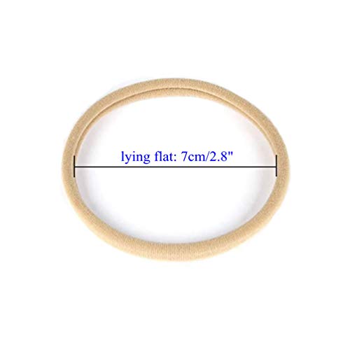 inSowni 200 Pack Bulk Wholesale Super Soft Stretchy DIY Nylon Headbands Hair Bands for Baby Girls One Size Fits All (Khaki)4