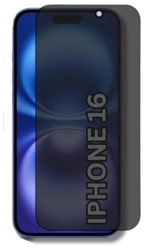 Image of for iPhone 16, iPhone 15 Edge to Edge Anti Spy Privacy Tempered Glass with Easy Installation Kit | Black (Pack of 1)