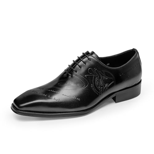 Men's Dress Shoes Whole Cut Oxford - Full Grain Leather Fashion Formal Shoes for Men