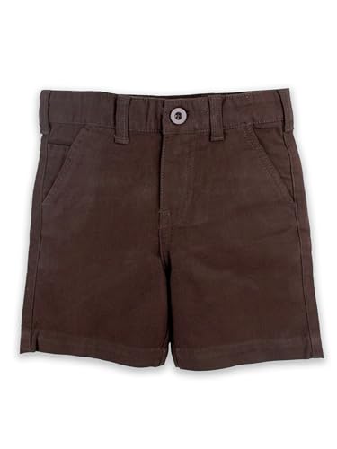 Image of KiddoPanti Boys Solid Cotton Woven Knee Length Formal Shorts