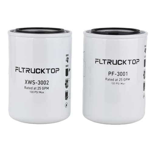 FLTRUCKTOP XWS-3002 PF-3001 Water Separator Fuel Filter kit Compatible with FASS Titanium Series Replace XWS-3002 PF-3001 XWS3002 PF3001
