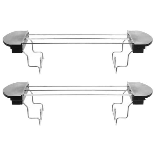 2 StüCk BröTchenaufsatz FüR Toaster Aus Edelstahl, Toast Rack Ersatz FüR KüChe, WäRmestäNder FüR Toast, Anti-VerbrüHung Design, Leicht Zu Reinigen