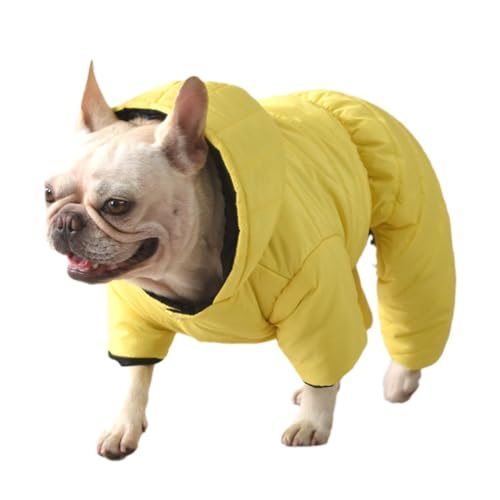 UOSIA フレンチブルドッグの服冬の保温子犬パーカー寒い天気子犬雪コート防風犬保温ワンピース全身犬ジャケット