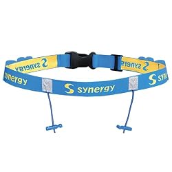 A blue triathlon race belt.