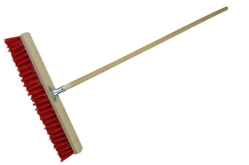 laguz Straßenbesen 60cm breit Besen Kehrbesen mit Metallstielhalter PVC mit Stiel