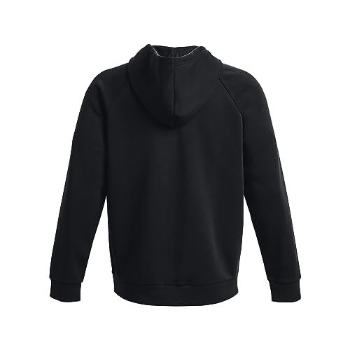 Under Armour Herren Rival Fleece Zip Hoodie Schwarz S – Ansicht 6