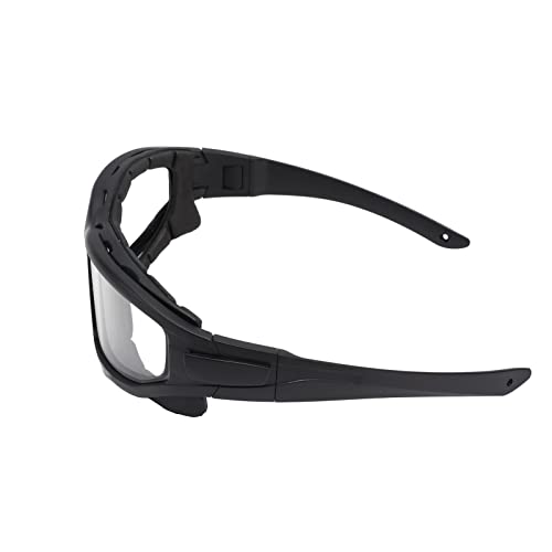 Zerodis Protección con Lente de Doble Capa Correa Desmontable para Ciclismo y Actividades Al Aire Libre Gafas Antivaho Uv (Transparente)