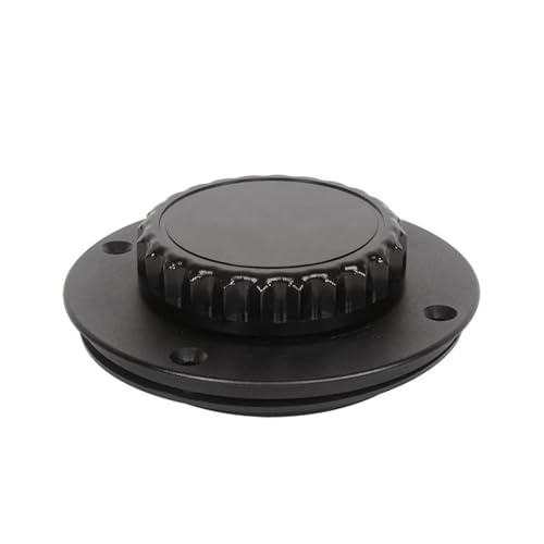 Bouchon de réservoir d'essence CNC noir en alu taillé dans la masse pour moto custom