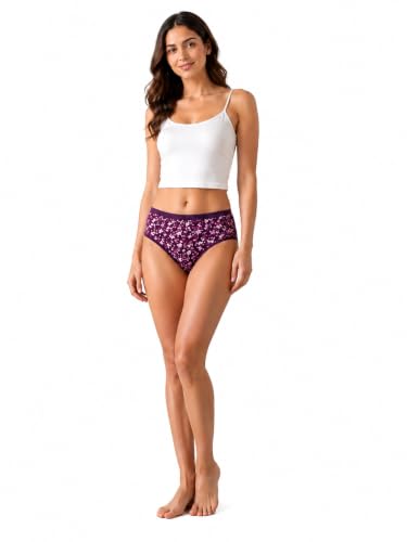 Image of Women's & Girls' Cotton Soft Stretchable Hipster Panties | Breathable Everyday Underwear | Full Coverage Mid-Rise | Skin-Friendly Innerwear | Multicolor Pack of 3