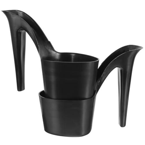 SEWACC High Heel Plant Pot 2pcs Unique Shaped Planter Funny Plastic Flower Pots Decorative Succulent Cactus Container Small Bonsai Pot for Indoor Outdoor Office