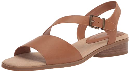 Easy Street Women's Tigris Heeled Sandal, Luggage, 9 Wide