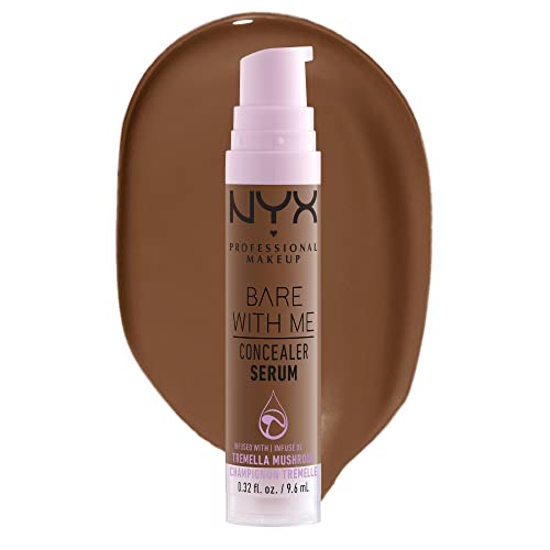 NYX PROFESSIONAL MAKEUP Bare With Me Concealer Serum, Concealer Makeup For Up To 24Hr Hydration - Mocha