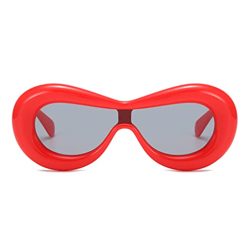 GIFIORE Inflated Sunglasses Oversized Fashion Fun Lip Shades Sun Glasses Trendy Aesthetic Eyewear Designer Style
