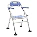 Shower Chair with Arms and Back, Heavy Duty Shower Chair, Shower Chair for Inside Shower, Adjustable Height Shower Bench Bathtub Stool, Tool-Free Assembly Shower Seat for Elderly, Handicap