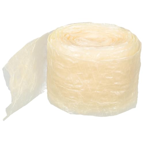 Cabilock Collagen Sausage Casing Natural 20mm Diameter 14m Length Food-Grade Elastic Sausage Casings and Hot Dog Preparation