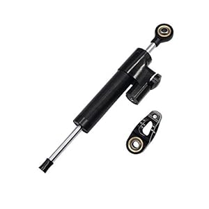 Dasing Amortisseur de Direction Universel Stabilisateur de Moto LinéAire Inversé Commande SSRe CNC pour MT09 MT07 YZF R1 R6 Noir