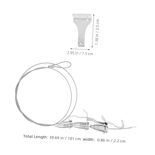 Image of 2pcs Heavy Duty Picture Wire Kit Wall Hooks for Drywall Picture Hangers for Frames and Mirrors