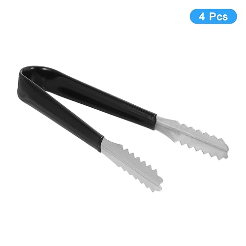 uxcell Serving Tongs, 4pcs 6 Inch, Stainless Steel Ice Tongs, Mini Sugar Tongs for Appetizers Charcuterie, Dessert, Tea Party - Image 3