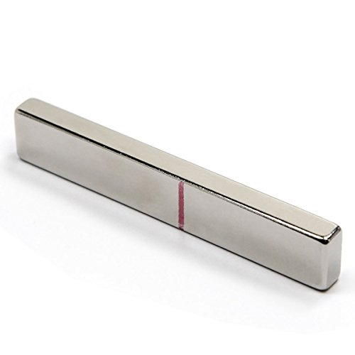 Cms Magnetics - Rectangle Neodymium Magnet Bar (1 Ct, 3” X1/2" X1/4”) - Rare Earth Rectangle Magnet For Crafts, School Projects & Magnetic Therapy, Pack Of One Rectangular Neodymium Bar Magnet #TOP4