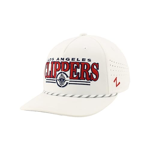 Los Angeles Clippers NBA Officially Licensed Rope Hat Snapback Performance Regalia White