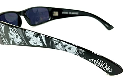 Authentic Shades Rules No Evil Payasa Skeleton Black Sunglasses California Lowrider Style2