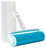 IPEA Brosse Adhésive Anti-Peluches en Silicone - Lavable pour Une Utilisation Continue - Rouleau Adhésif Anti-Peluches pour Enlever Cheveux, Poussière, Poils d'animaux des Vêtements et du Mobilier