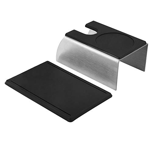 Base de manipulación de café, estante de soporte de apisonamiento de café duradero antioxidante de acero inoxidable… - Imagen 7