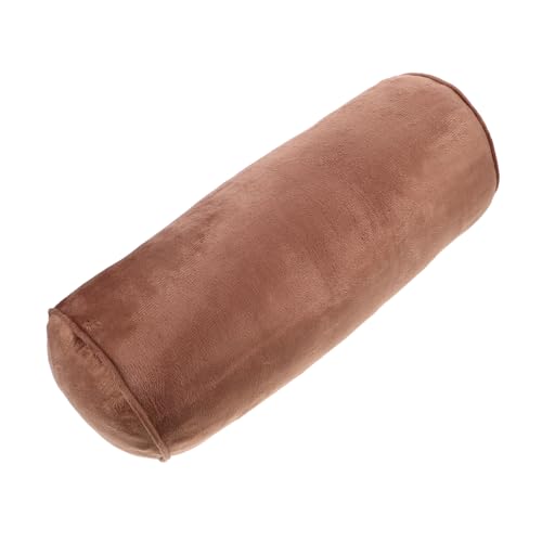 LOLIPPYY Ergonomic Round Cervical Roll Pillow with Velvet Cover High-elasticity Memory Foam Cushion for Neck Waist and Foot Support Stitching for Foot Therapy and Beauty Treatments