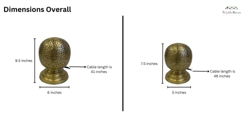 The Little Morocco Bazaar Moroccan Lamp, Moroccan Lantern, Handmade By Moroccan Women. Round Copper Lamp, Mosaic Moroccan Decorative Floor Lantern. Unique, Luxury Standing Lamp Shade (Medium) #TOP1