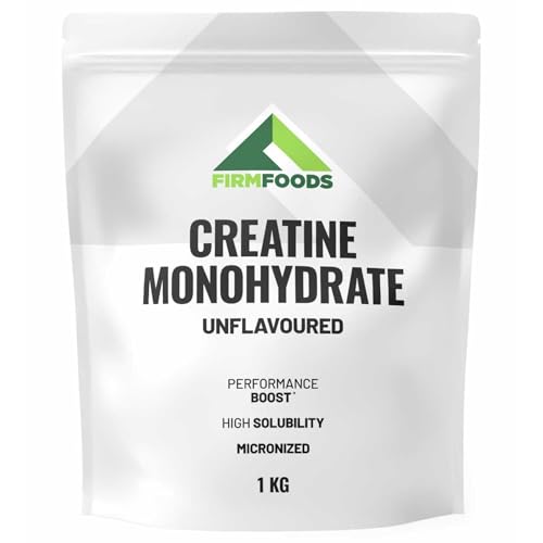 Zumub Creatina Micronizada Firm Foods 1kg, Sín Sabor, 333 dosís