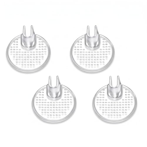 Houlishu 2 Pairs Silicone Toe Protectors for Thong Sandals, Gel Cushion Guards with Non Slip Pads for Flip Flops and Toe Pain Relief