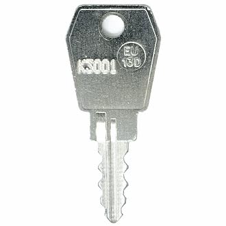 Replacement Key for Euro-Locks K3100