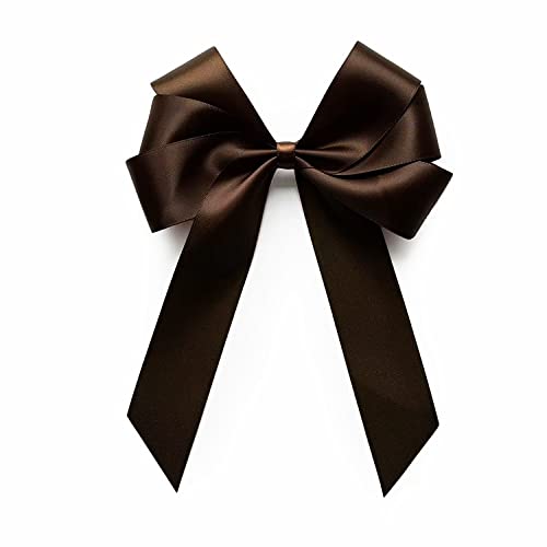 Dark Brown Ribbon For Gift Wrapping, 1 Inch X 100 Yard Continuous Ribbon Perfect For Wedding Decoration, Valentine's Day Craft, Bow Making #TOP3