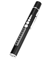 Pupillenleuchte Medizin, Pupillenleuchte Diagnostikleuchte mit Pupillenmessgerät und Lineal, Aufladbar USB LED Stiftlampe, Warmes/Kühles Weiß, für Krankenschwester Studentische Ärzte