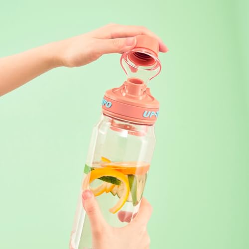 Image of Tri-Tonic Kita Whim Water Bottle - 680ml | Leak-Proof Tight Fitted Lid with Strong Carying Handle | Made of Tritan & BPA Free, Food Grade Material (Stone Grey)
