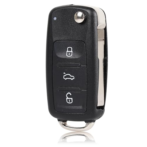 🚗【2 pezzi】1 Pezzi 3 Tasti Guscio Chiave con lama compatibile con VW e 1 cacciavite.