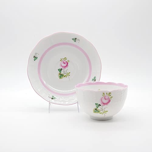 Herend ヘレンド「ウィーンの薔薇」シリーズ ウィーンの薔薇] ティーカップ&ソーサー ペア