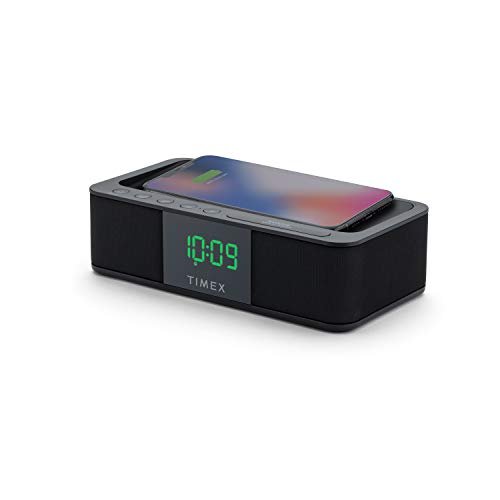 Timex Ihome Alarm Clock Portable Speaker With Qi Wireless Charging And Usb Charger thumb #6