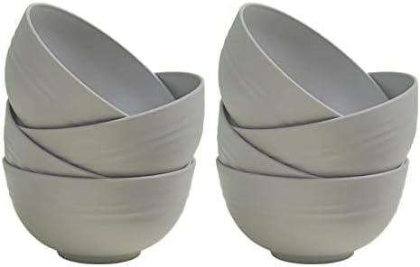 8 Pcs Unbreakable Cereal Bowls - 24 OZ Lightweight Bowl Set, Dishwasher & Microwave Safe, Reusable Plastic Bowls for Breakfast, Salad, Pasta, Soup, Noodles, Snack