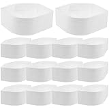 Beavorty 60 Stück Einweg Kochmütze Papier Hygienische Küchenhaube für Restaurant Bäckerei Sushi Bar Küchenpersonal Sauberer Schutz vor Haarverlust Praktische Küchenmütze für Foodservice