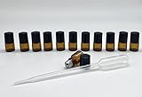 Perfecto para transporte de fragancias y perfumes en viajes, cosmética, aceites esenciales, cremas corporales...