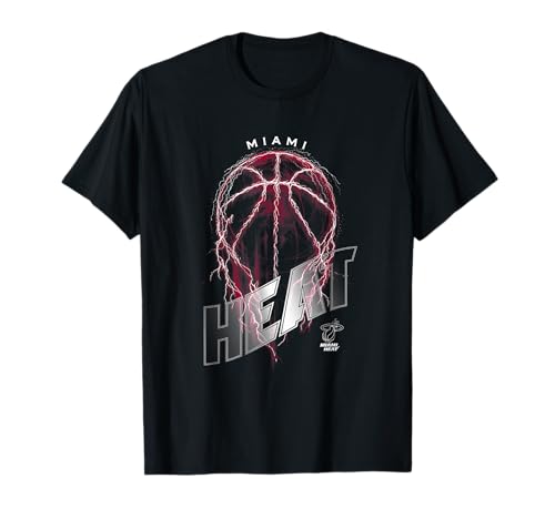 NBA Miami Heat Lightning Bolt Basketball Logo T-Shirt
