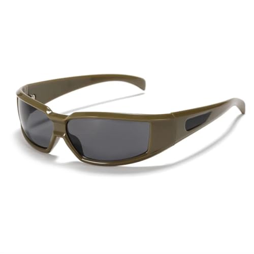 Lunettes de soleil sport UV400 pour éviter l'éblouissement avec monture argentée confortable