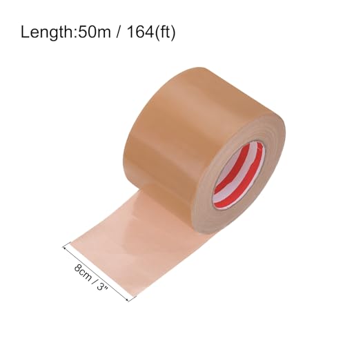 Image of uxcell Heavy Duty Duct Tape, 3 Inch x 55 Yard Waterproof Flexible Hand Tear Strong Adhesive Duct Tapes for Crafts DIY, Fixing, Repairs, Brown